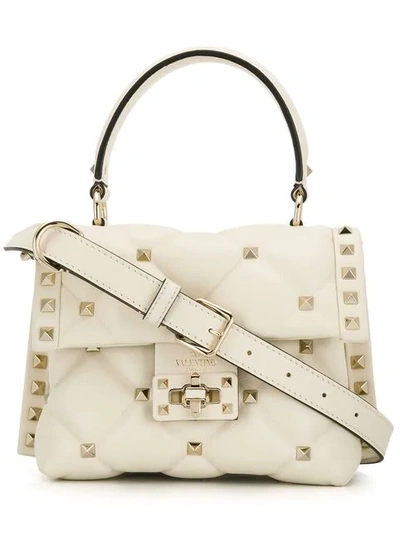 Shop Valentino Garavani Candystud Mini Bag In White