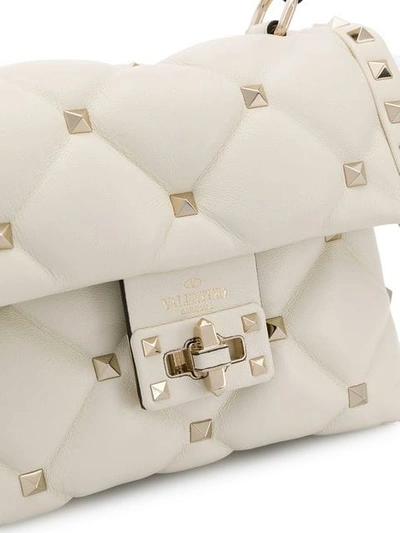 Shop Valentino Garavani Candystud Mini Bag In White
