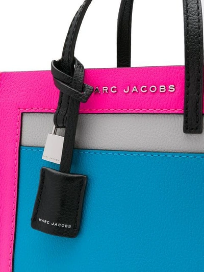 MARC JACOBS GRIND COLOUR-BLOCK TOTE - 粉色