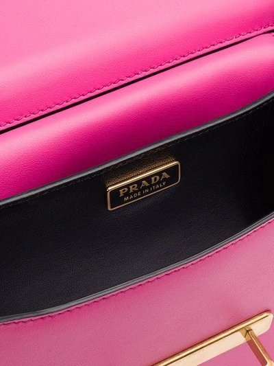 Shop Prada Cahier Shoulder Bag In Pink