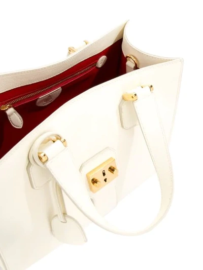 Shop Mark Cross Livingston Tote Bag In White