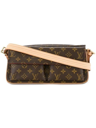 Shop Pre-owned Louis Vuitton Viva Cite Mm Bag - Brown