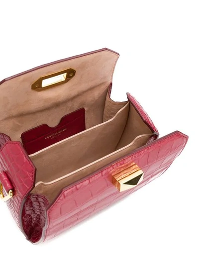 Shop Alexander Mcqueen Box Bag 19 In Red