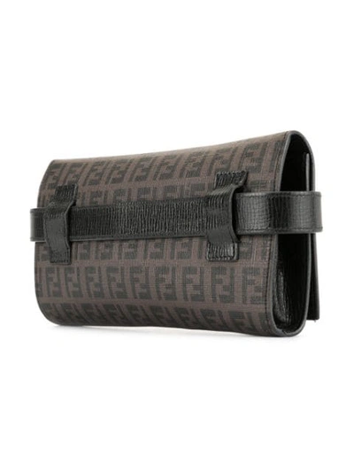 Pre-owned Fendi Zucca Waist Bum Bag In Brown