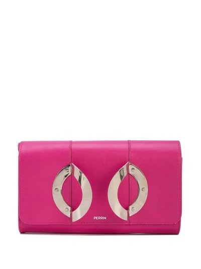 Shop Perrin Paris La Croisiére Clutch In Pink