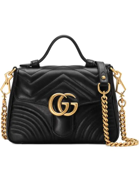 black mini gg marmont bag