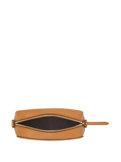 Shop Fendi Small Ff Logo Camera Bag In Brown