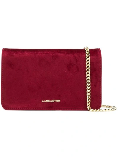 Shop Lancaster Foldover Clutch Bag - Red