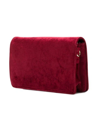 Shop Lancaster Foldover Clutch Bag - Red