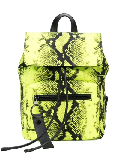 OFF-WHITE SNAKE EFFECT MINI BACKPACK - 黄色