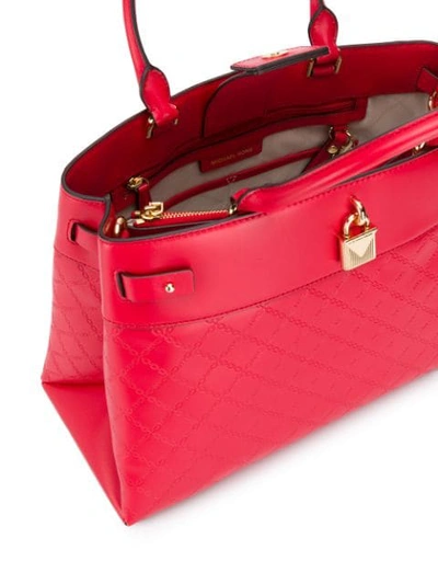 Shop Michael Michael Kors Large Gramercy Tote Bag In Red
