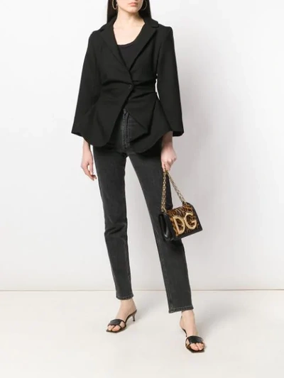 Shop Dolce & Gabbana Dg Leopard Print Shoulder Bag In Brown