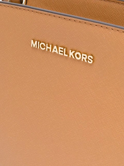 Shop Michael Michael Kors Selma Large Messenger Bag In Brown