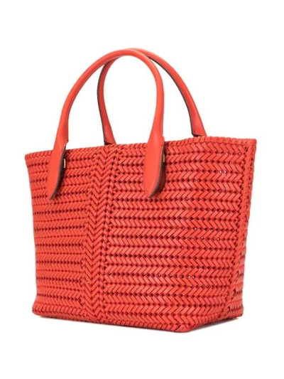 Shop Anya Hindmarch Large Heart Neeson Tote In Red