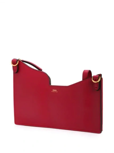 Shop Fendi Ff 3 Pockets Mini Bag In Red