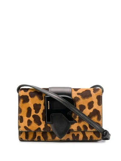 Shop Rochas Cross-body Mini Bag - Brown