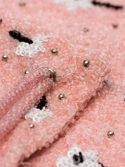 Shop Ganni Pink Monticello Sequin Embellished Drawstring Backpack