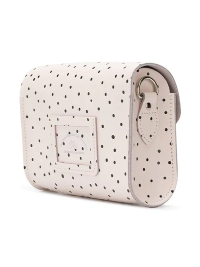 Shop Cambridge Satchel Medium Push Lock Polka Dot Satchel In Pink