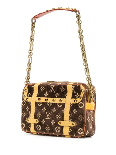Pre-owned Louis Vuitton 2004 Monogram Handbag In Brown And Yellow Monogram