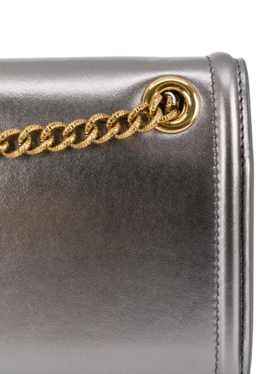 Shop Dolce & Gabbana Mini Devotion Bag In Silver