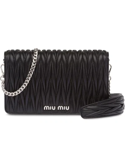 Shop Miu Miu Miu Délice Bag In Black