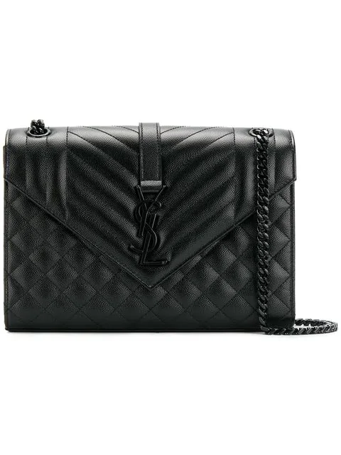 v flap monogram ysl medium envelope chain shoulder bag