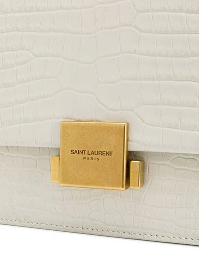 Shop Saint Laurent Bellechasse Shoulder Bag In Neutrals