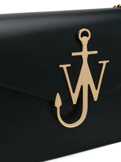 Shop Jw Anderson Logo Purse In Black