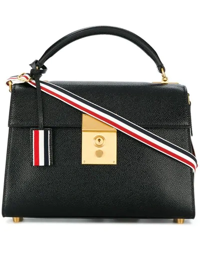 Shop Thom Browne Mrs. Thom Unstructured Lucido Bag In Black