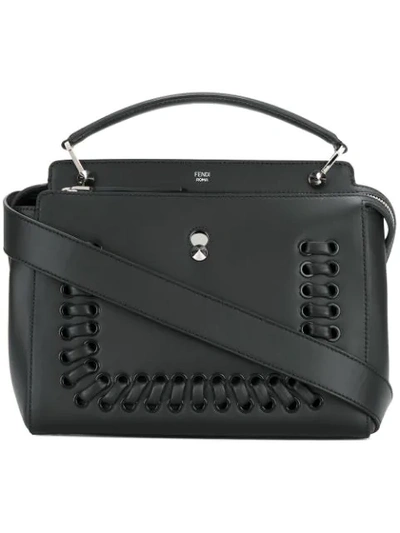 Shop Fendi Dotcom Tote In Black