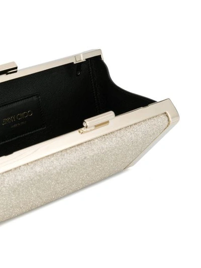 Shop Jimmy Choo J Box Clutch In Metallic