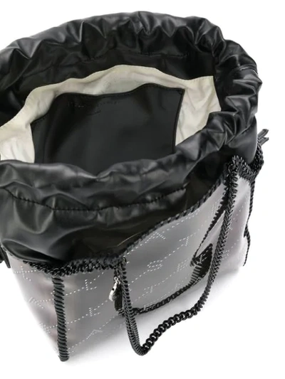 Shop Stella Mccartney Falabella Pvc Tote Bag In Black