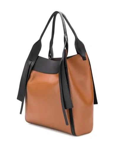 Shop Prada Overture Hobo Bag In F0r6p Cognac+nero