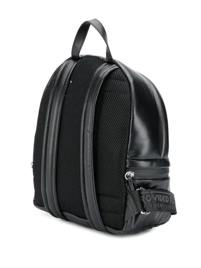 Shop Maison Margiela Logo Embellished Backpack In Black