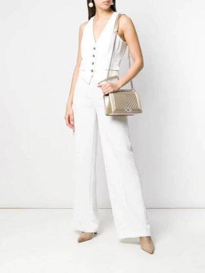 Marc Ellis Foldover Top Chain Crossbody Bag - Gold In Gold