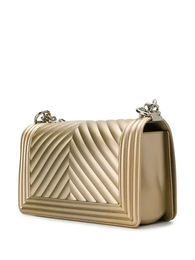 Marc Ellis Foldover Top Chain Crossbody Bag - Gold In Gold