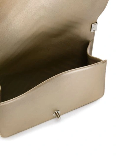 Marc Ellis Foldover Top Chain Crossbody Bag - Gold In Gold