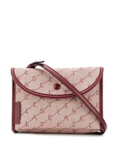 Shop Stella Mccartney Monogram Canvas Belt Bag In Pink