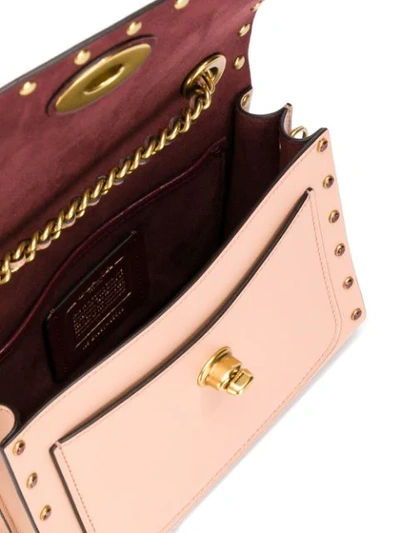 Shop Coach Crystal Detailed Cross-body Bag In Neutrals