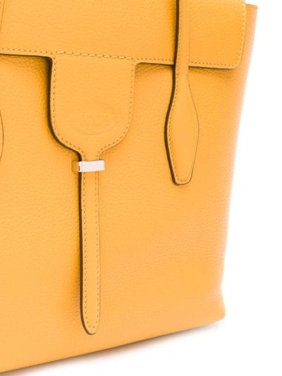 Shop Tod's Joy Medium Tote Bag In Yellow