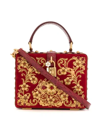 Shop Dolce & Gabbana Dolce Box Bag In Red