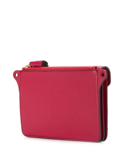 Shop Anya Hindmarch Postbox Wallet On Chain In Red