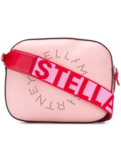 Shop Stella Mccartney Stella Logo Camera Bag In Pink