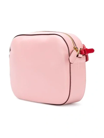 Shop Stella Mccartney Stella Logo Camera Bag In Pink