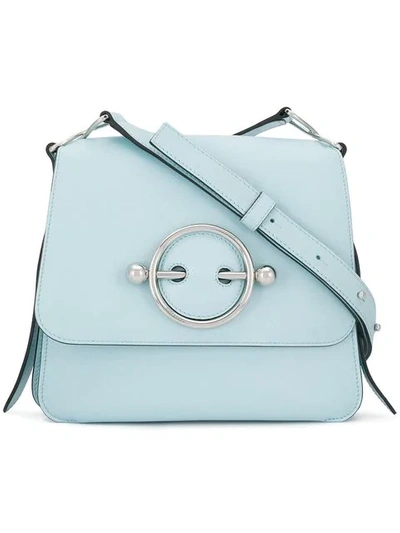 Shop Jw Anderson Disc Crossbody Bag In Blue