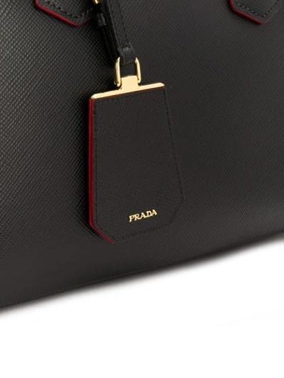 Shop Prada 'double' Handtasche In Black