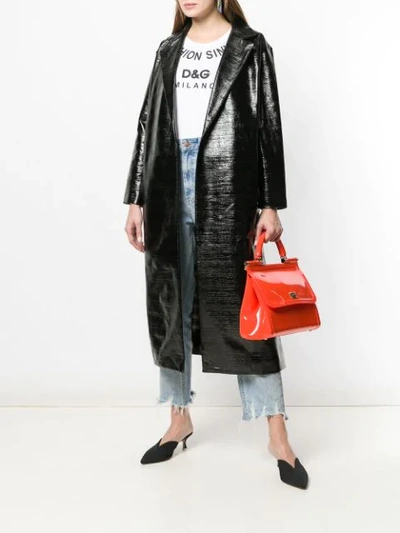 Shop Dolce & Gabbana Sicily Shoulder Bag In Orange