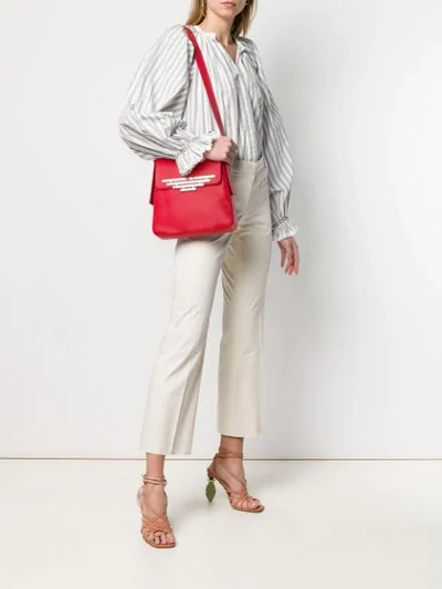 Shop Dorateymur Medium Crossbody Bag In Red