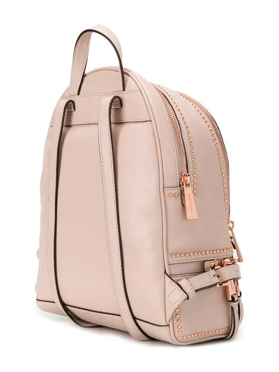 Shop Michael Michael Kors Rhea Studded Backpack In Pink