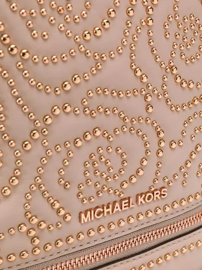 Shop Michael Michael Kors Rhea Studded Backpack In Pink